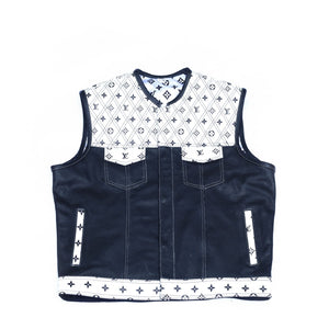 Lo*uis Vuit**n
White Leather Diamond Stitching with Black Perforated Leather - LEATHER CHAPTER