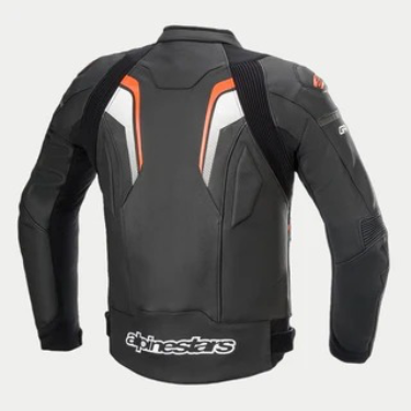 Alpinestars GP Plus R V3 Leather Jacket – Black/Red Fluorescent/White | Genuine Motorcycle Racing Jacket