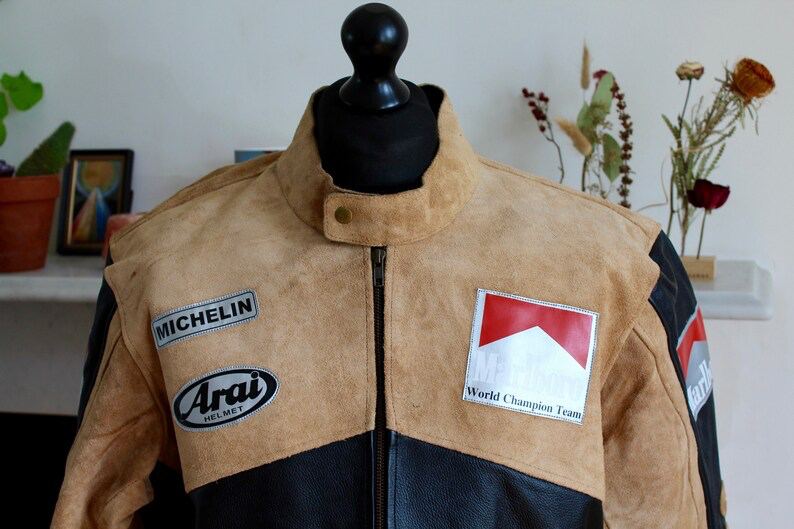 Ma**ro Suede Leather Jacket – Premium Comfort & Classic Biker Style
