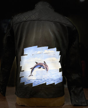 Leather Jackets, Mens Jacket, Motorbike Leather Mens Jacket, Biker Printed Jacket, Sheep Leather Original Leather Jacket, Coat Large Size1 - LEATHER CHAPTER