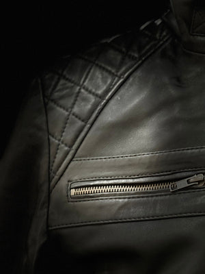 Leather Jackets, Mens Jacket, Motorbike Leather Mens Jacket, Biker Printed Jacket, Sheep Leather Original Leather Jacket, Coat Large Size1 - LEATHER CHAPTER