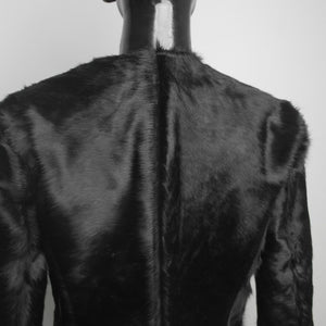 Western Cowhide Hair on Hide Jacket Collarless Women's Cowgirl Style Hair on Leather Cowgirl Jacket - Women's Western Wear Fashion - LEATHER CHAPTER