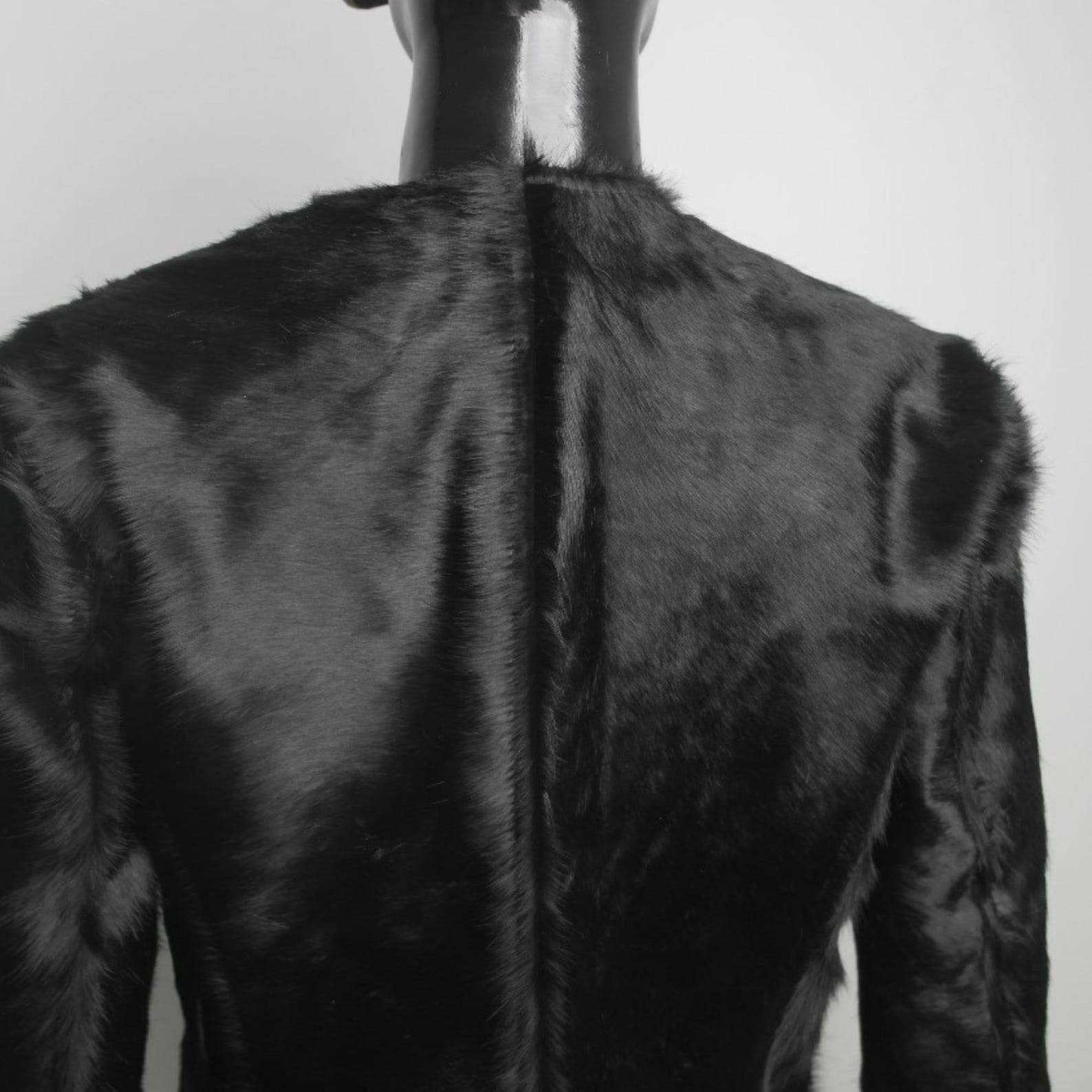 Western Cowhide Hair on Hide Jacket Collarless Women's Cowgirl Style Hair on Leather Cowgirl Jacket - Women's Western Wear Fashion - LEATHER CHAPTER