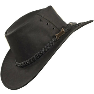 Cowboy Hat-BUFFALO Leather Cowboy hat, Custom Cowboy Hat, Cowboy Hat Woman - LEATHER CHAPTER