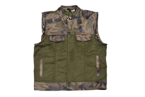 Leather Vest Green Leather Vest Denim Vest Leather Men Vest Biker vest Motorcycle Vest Men Motorcycle Gifts For Men - LEATHER CHAPTER