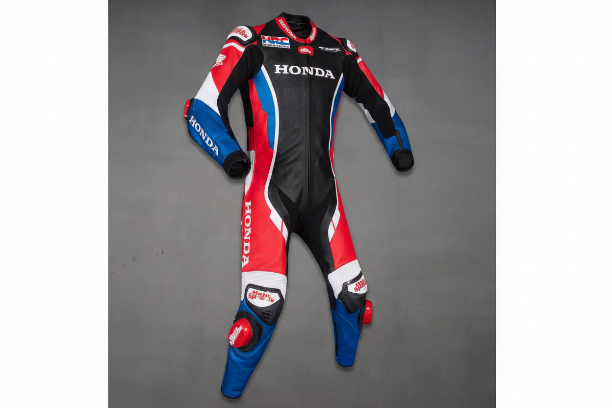 Honda Motorcycle Leather Racing Suit – Premium Protection
