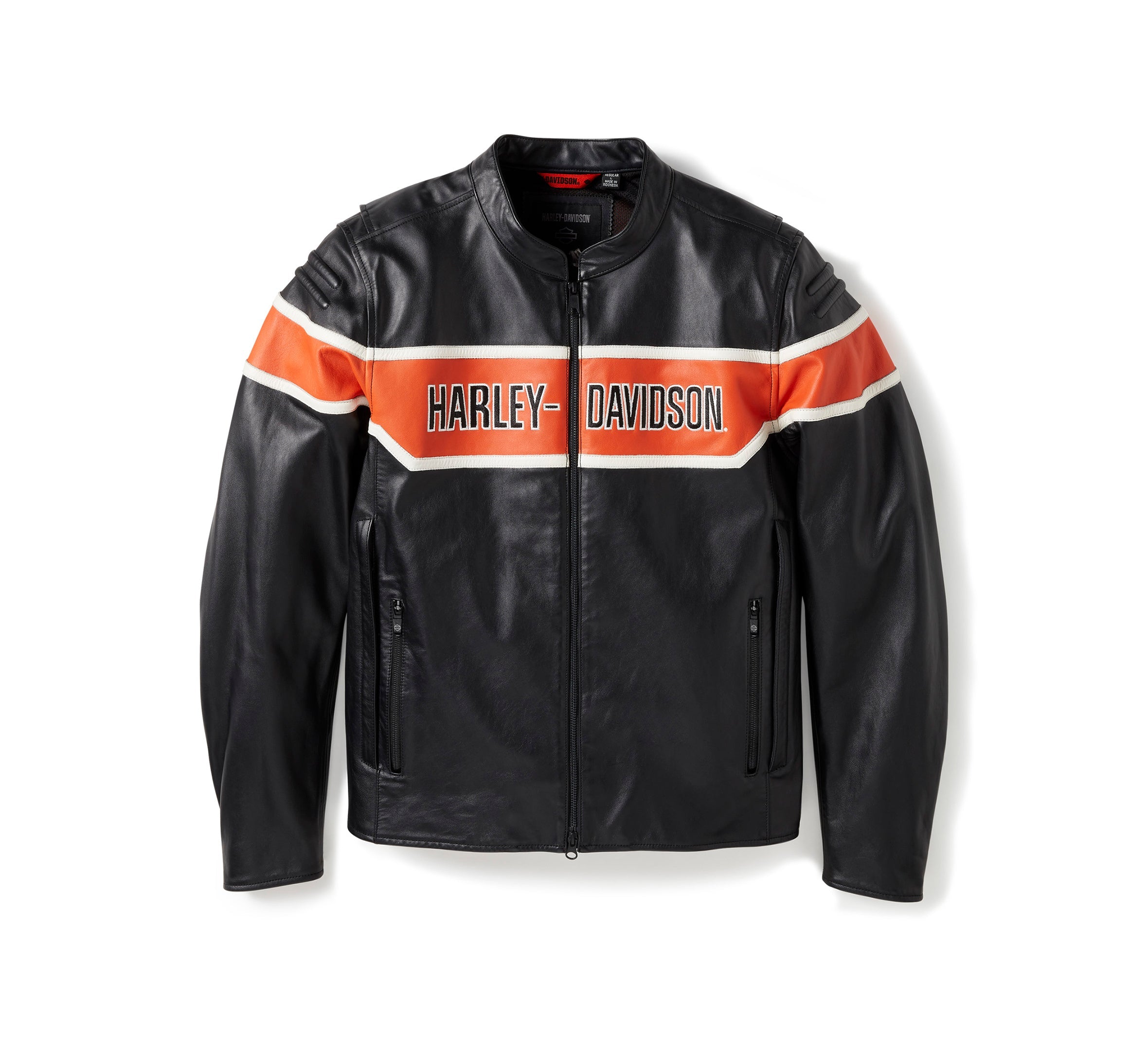 Classic Harley Davidson motorcycle leather jacket for men