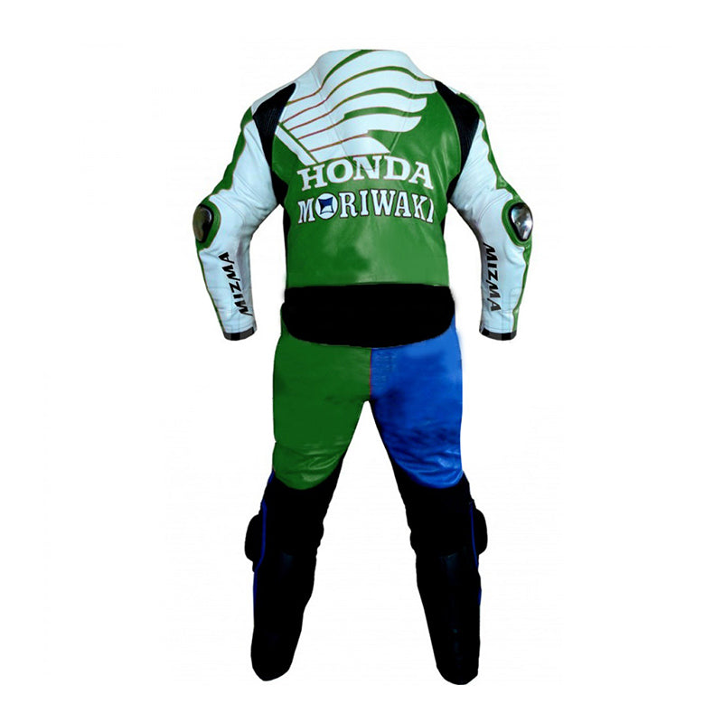 American Honda Moriwaki Motorcycle Racing Leather Suit