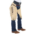 Rockin` Y Saddlery Kid Roughout with Chocolate Border Chinks