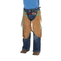 Rockin` Y Saddlery Toddler Tobacco Roughout with Teal Border Chinks