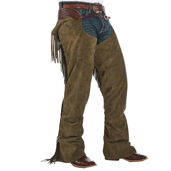 Rockin` Y Saddlery Olive Green Roughout Versatility Chaps