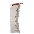 Nrs-K Bar J Leather Company Ivory Smoothout Borderline Chaps