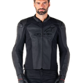 Alpinestars Faster V3 Airflow Leather Jacket – Black/Black Premium Motorcycle Gear