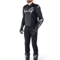 Alpinestars Faster V3 Airflow Leather Jacket – Black/White Premium Motorcycle Gear