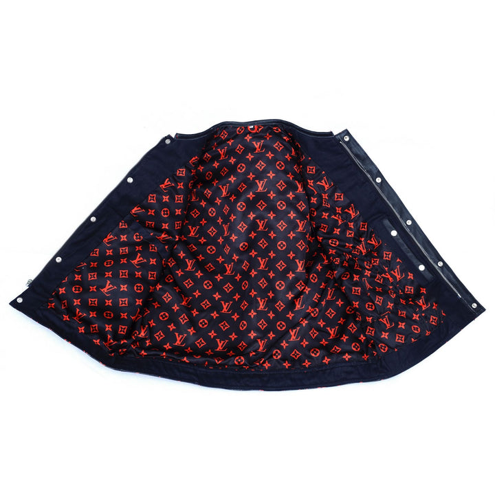 Lo*uis Vuit**n
 Red Leather Diamond Stitching with Black perforated Leather - LEATHER CHAPTER