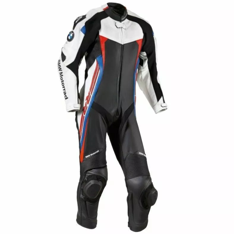 BMW Racing Motorcycle Riding Gear 1 Piece Cowhide Leather Suit