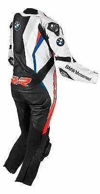 BMW Racing Motorcycle Riding Gear 1 Piece Cowhide Leather Suit