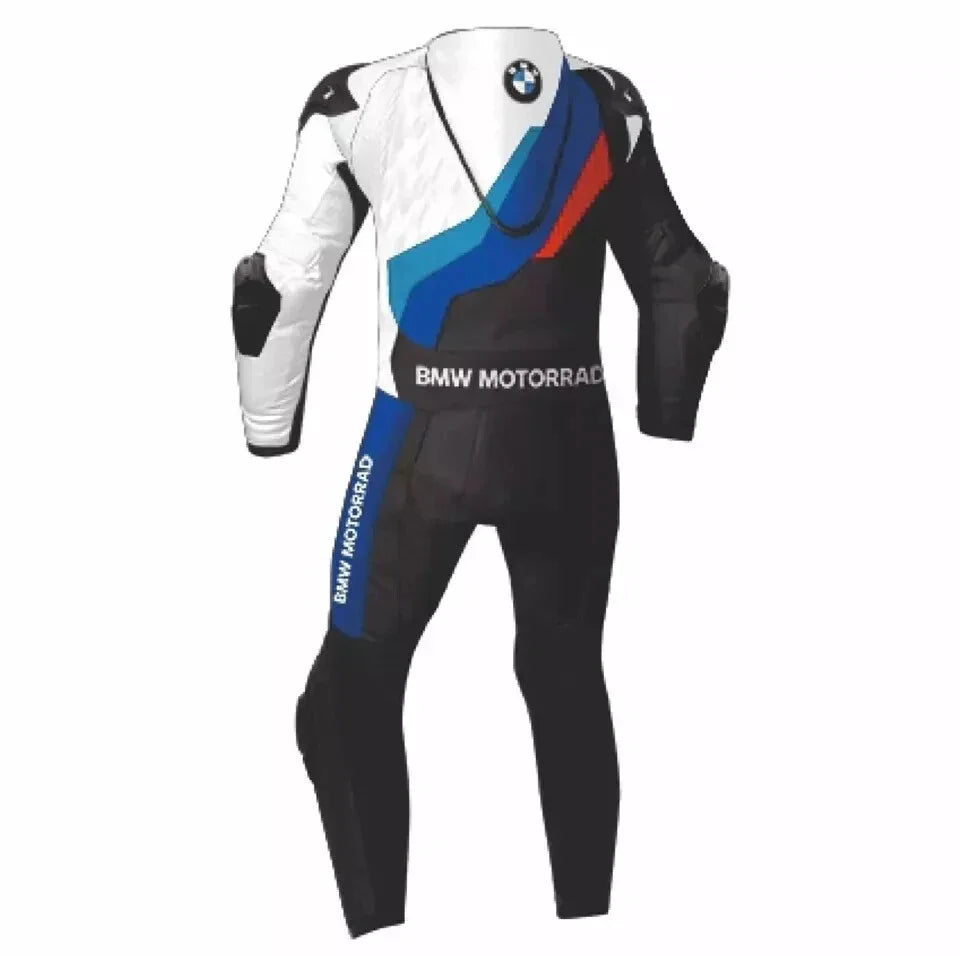 BMW Motorrad Racing Motorcycle 1 Piece Full Body Genuine Leather Suit