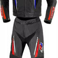 BMW Black Motorcycle Racing 2 Piece Genuine Cowhide Leather Suit