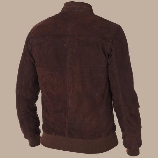 Chocolate Brown Leather Jacket for Men