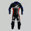 Honda CBR Racing Motorcycle One Piece Genuine Cowhide Leather Biker Suit