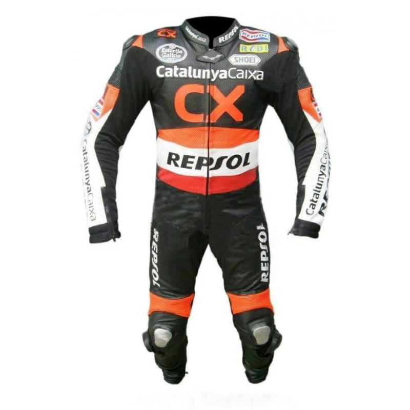 Honda Repsol Motorcycle Riding Gear Cowhide Leather Biker Suit
