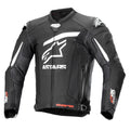 Alpinestars GP-Style Black & White Leather Motorcycle Racing Jacket - Dynamic Protection