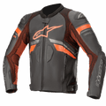 Alpinestars GP Plus R V3 Motorbike Leather Jacket – Black/Red Fluo | Genuine Racing Gear