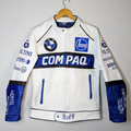 BMW Compaq Racing Leather Jacket – Real Leather Motorsport Jacket - Casual Streetwear