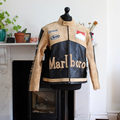Marlboro Suede Leather Streetwear Jacket – Premium Comfort & Classic Biker Style