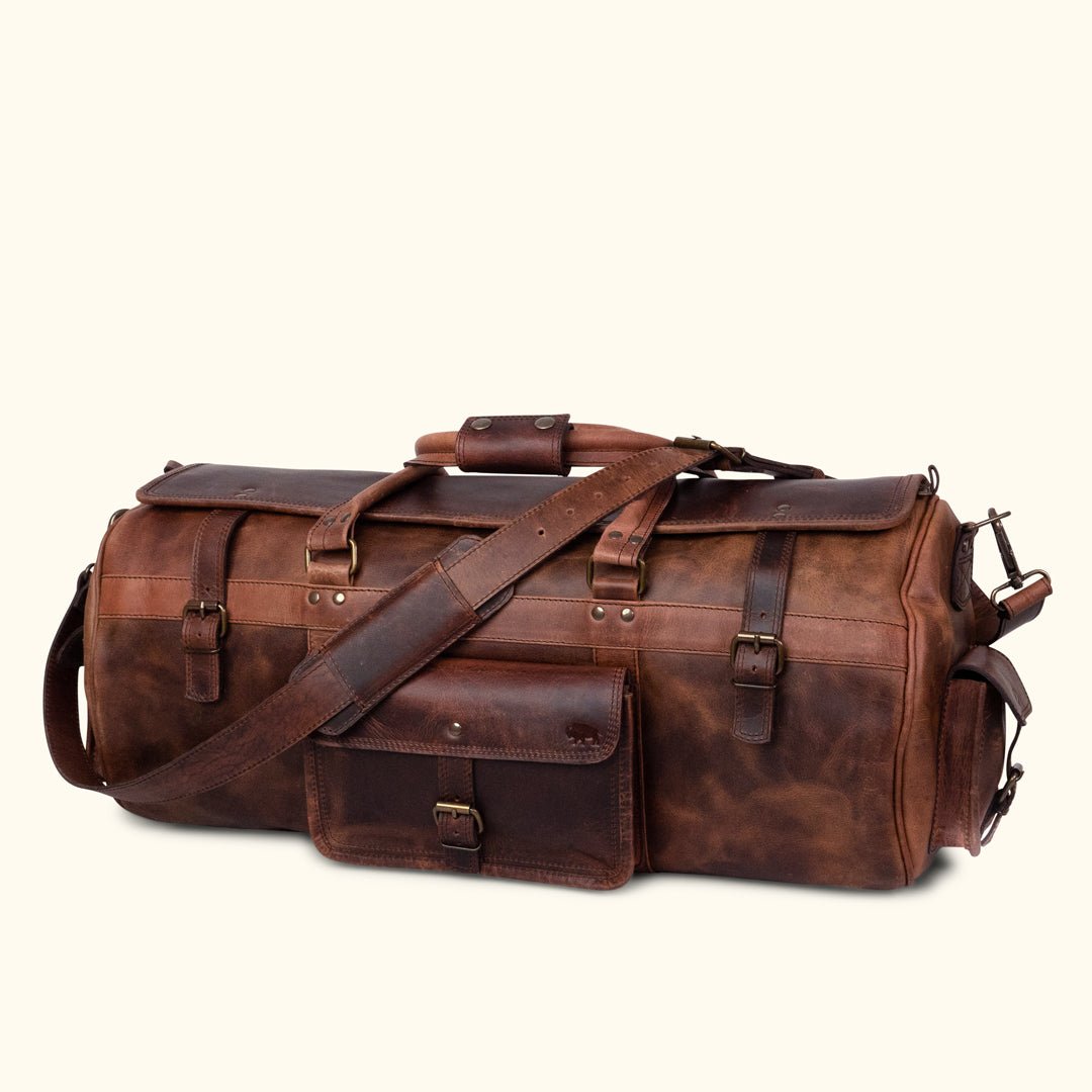 Roosevelt Buffalo Leather Travel Duffle Bag