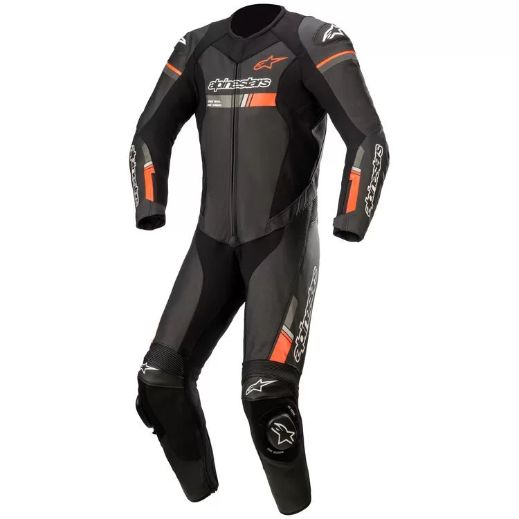 Alpinestars GP Force Chaser Race Suit – Black/Fluo Red