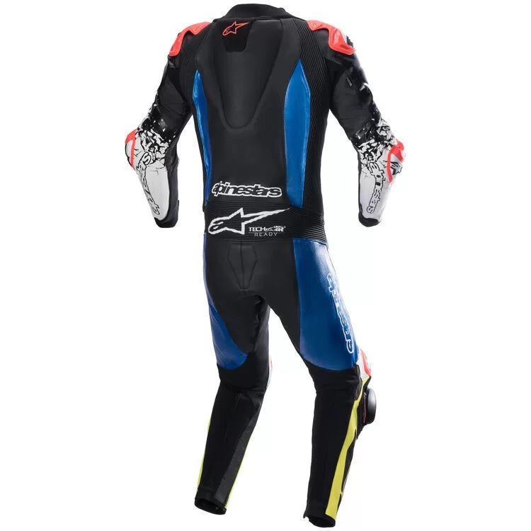 Alpinestars GP Tech V4 Racing Suit-Black/Blue/Yellow