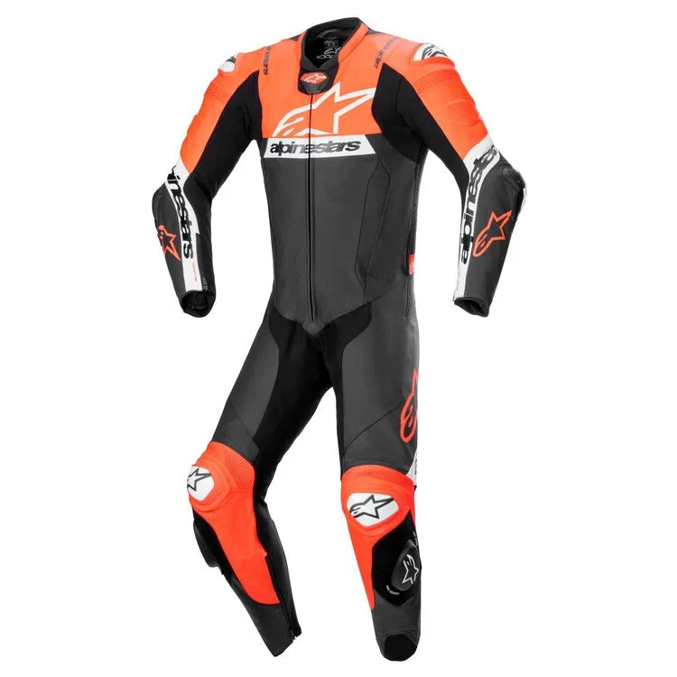 Alpinestars Missile V2 Ward Racing Suit – Black/Fluo Red/White