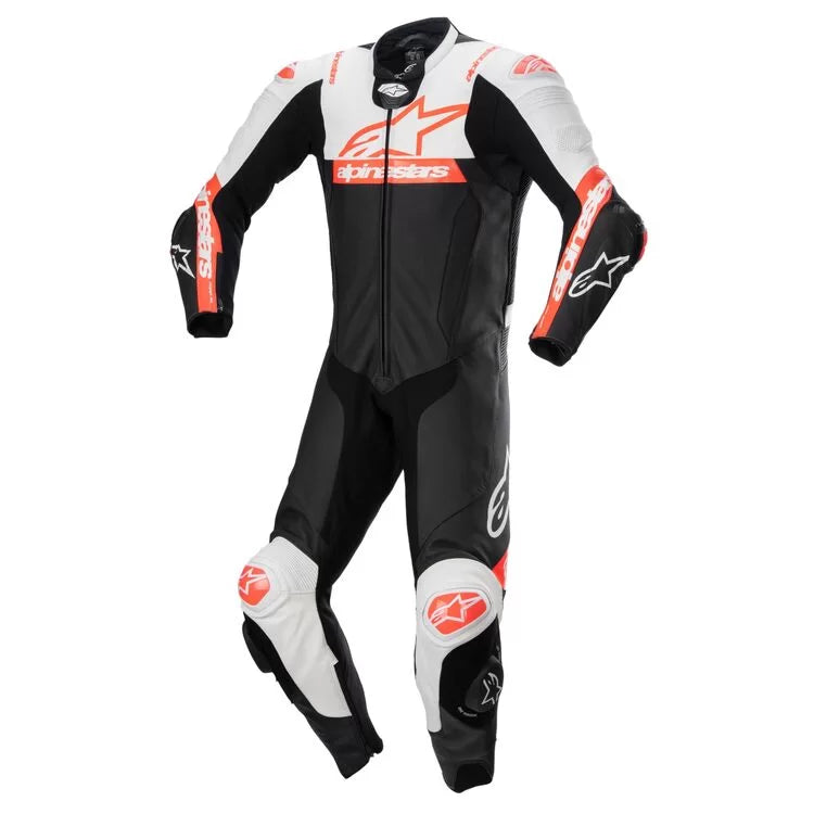 Alpinestars Missile V2 Ward Race Suit – Black/White/Fluo Red