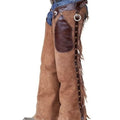 Leather Chap Brown Suede Fringes Style Braided Chap Western Cowboy Chap Horse Riding Chap Gifts For Men , Gifts For Cowboy - LEATHER CHAPTER
