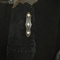 Handmade Native American Leather Chap Black Suede Pant Chap Western Cowboy Chap Rodeo Chap Mountain Men Horse Riding Chap Gifts For Men - LEATHER CHAPTER