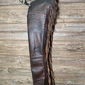 Handmade Native American Leather Cowboy Fringes Style Pant Chap Western Cowboy Distressed Chap Rodeo Chap Horse Riding Chap Gifts For Men - LEATHER CHAPTER