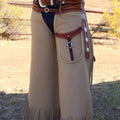 Handmade Cowboy Leather Pant Western Cowboy Leather Chap Mountain Men Horse Riding Chap Gifts For Men , Gifts For Cowboy - LEATHER CHAPTER