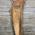Handmade Leather Chap Suede Leather Fringes Style Western Leather Cowboy Chap Native Horse Riding Fashion Wild West Chap Gifts - LEATHER CHAPTER