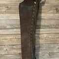 Handmade Leather Brown Suede leather Chap - Western Cowboy Chap - Native Horse Riding Chap Pant Rodeo Chap, Gifts For Him , Gifts For Her - LEATHER CHAPTER