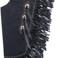 Handmade Cowgirl Chap Leather Chap Black Ladies Pant Rodeo chap Western Gifts For Her , Gifts For Women - LEATHER CHAPTER