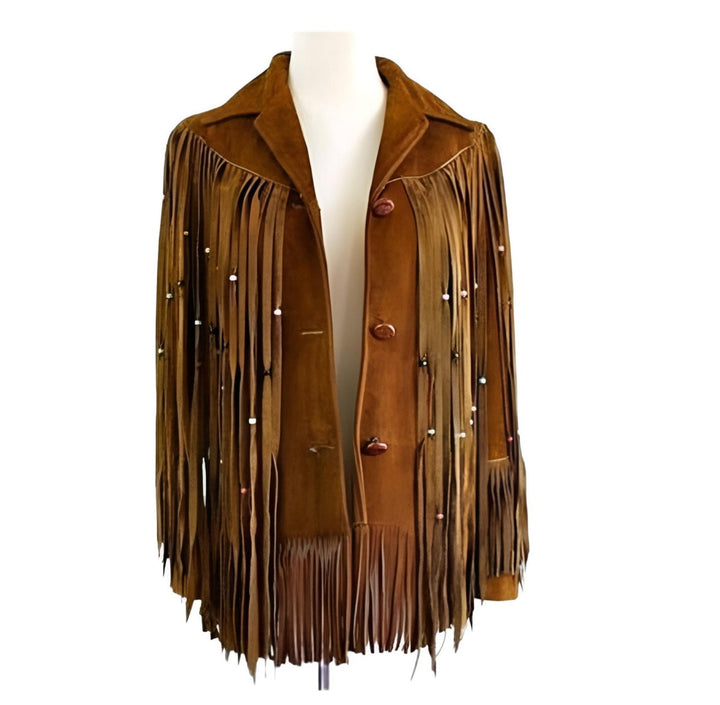 Handmade Fringe Suede Women's Jacket, Fringe Western Vintage Jacket Ladies Leather Jacket, Genuine Suede Leather. Western Jacket, Gifts - LEATHER CHAPTER