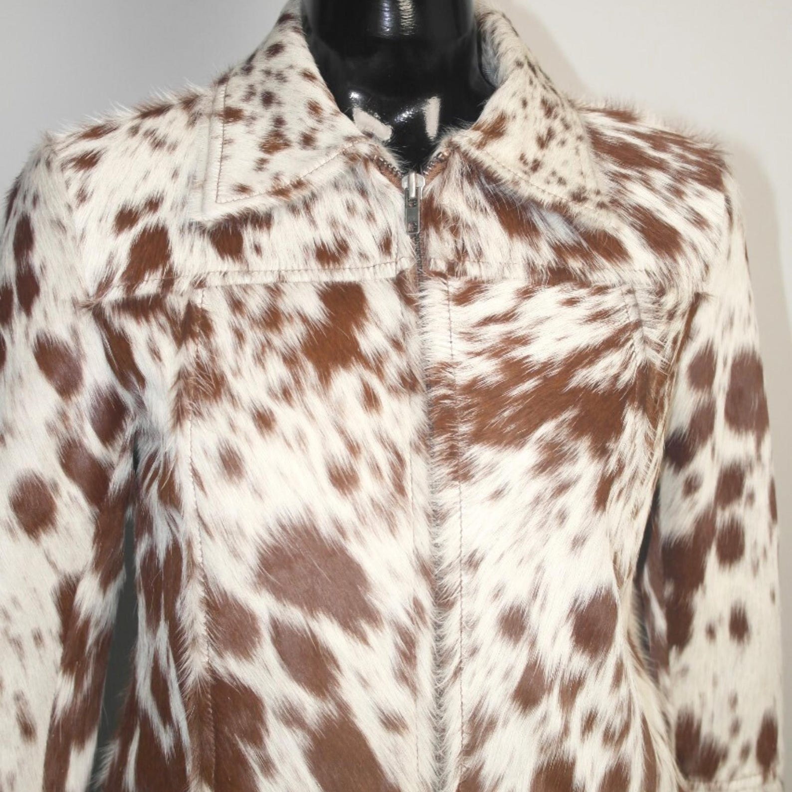 Western Cowhide Skirt and Jacket Set Cowgirl Chic Outfit Hair on Hide Cowgirl Clothing Western Style Elegance Complete Outfit Rustic Charm3 - LEATHER CHAPTER