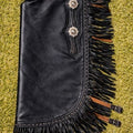 Custom Leather Chap Western Chinks Floral Tooled Rodeo Bull Riding Chaps