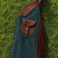 Western Leather Riding Chaps with Fringe Pocket Durable Outdoor Horse Gear