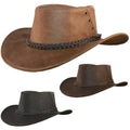Cowboy Hat-BUFFALO Leather Cowboy hat, Custom Cowboy Hat, Cowboy Hat Woman - LEATHER CHAPTER
