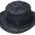 Top Hat-Marlow Crinckle Leather, Leather hat,Leather Top Hat,Gothic Top Hat,Mens Top Hat,Steampunk Top Hat,Custom Top Hat - LEATHER CHAPTER
