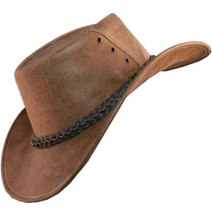 Cowboy Hat-BUFFALO Leather Cowboy hat, Custom Cowboy Hat, Cowboy Hat Woman - LEATHER CHAPTER