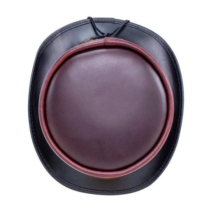 Hampton NAPA VINO Leather Steampunk Classic Biker Motorcycle Rider Top Hat - LEATHER CHAPTER